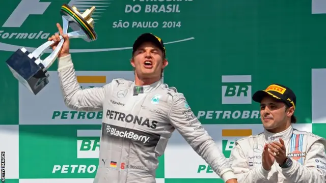 Rosberg with trophy