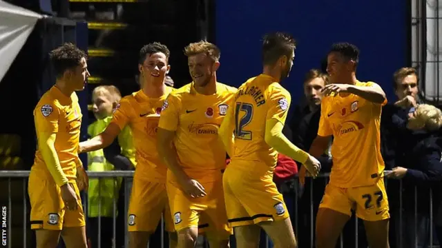 PNE's Callum Robinson celebrates