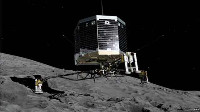 Philae landing illustration