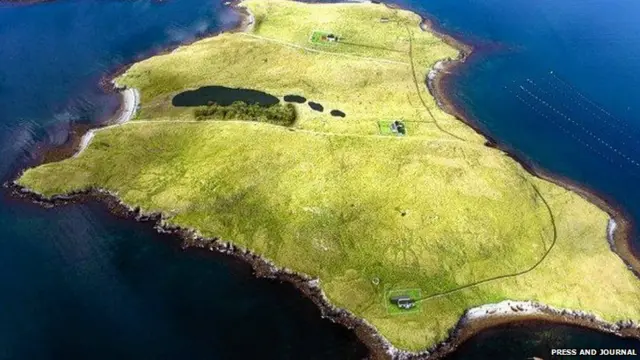 Island of Linga off Shetland