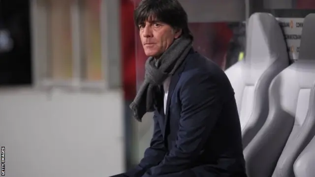 Joachim Loew looks on from the bench