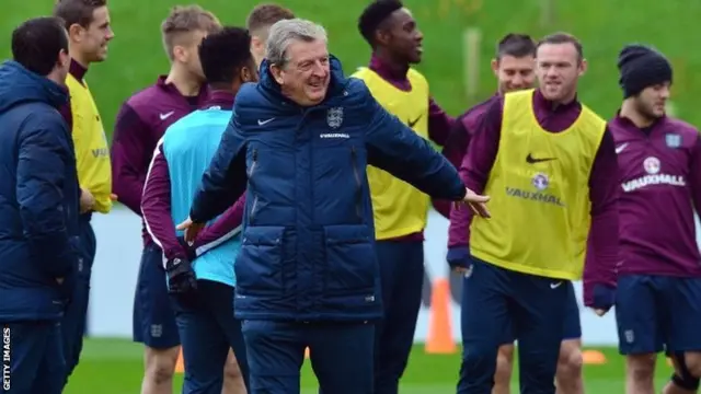 Roy Hodgson in training