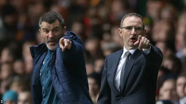 Roy Keane (left) and Martin O'Neill