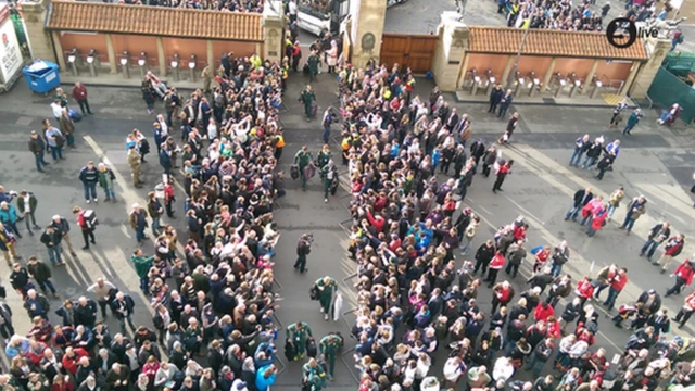 South Africa team arrive at Twickenham