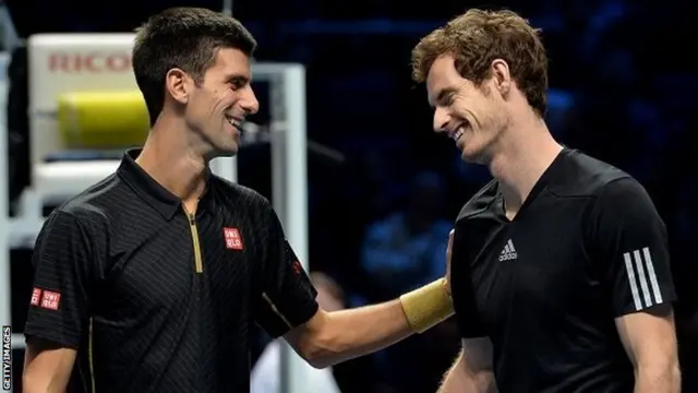 Andy Murray and Novak Djokovic