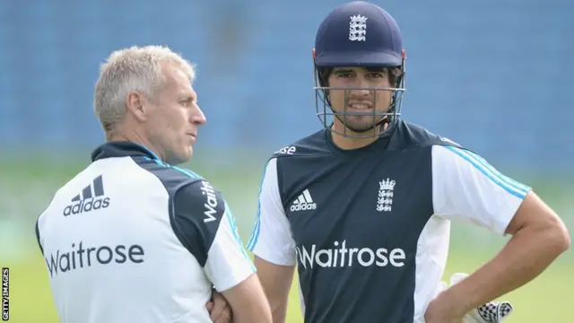 Peter Moores and Alastair Cook