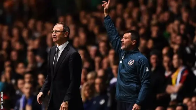 Martin O'Neill and Roy Keane