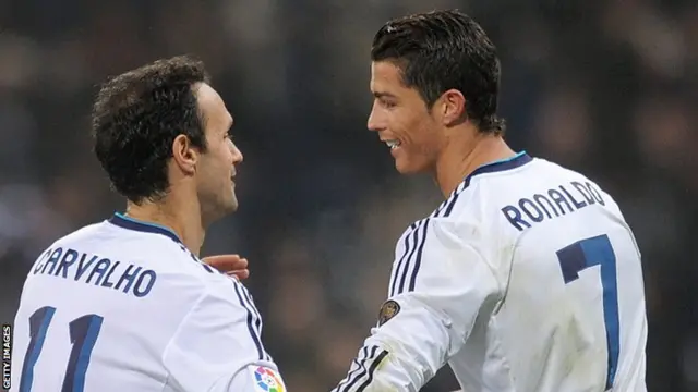 Ricardo Carvalho and Cristiano Ronaldo