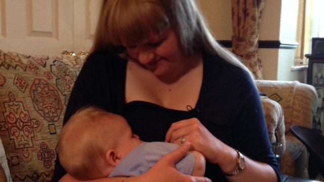 Breastfeeding mother who took part in research involving shopping vouchers