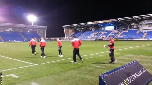 Walsall arrive at New Meadow