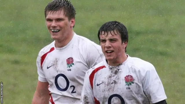 Owen Farrell and George Ford