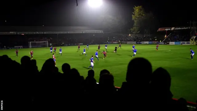 Aldershot Town v Portsmouth in the FA Cup