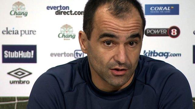 Everton manager Roberto Martinez