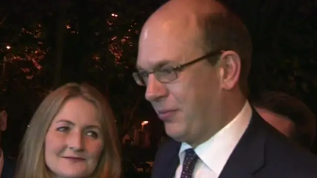 Mark Reckless arriving at count