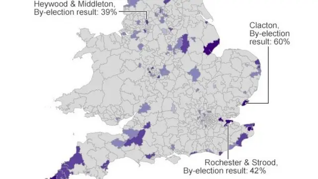 Extract from BBC visualisation of UK polling strength