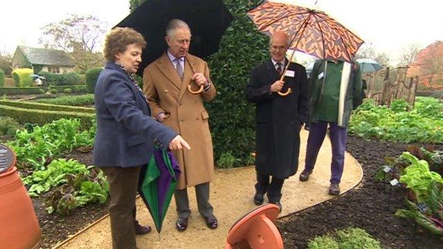 The Prince of Wales at the National Heritage Garden at Belmond Le Manoir aux Quat'Saisons