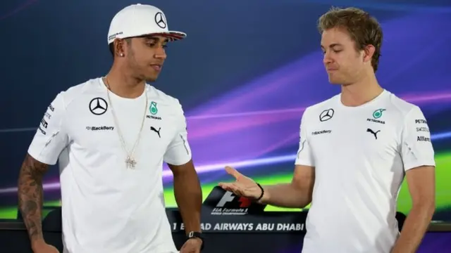 Lewis Hamilton and Nico Rosberg