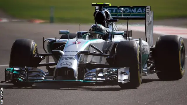 Nico Rosberg on track