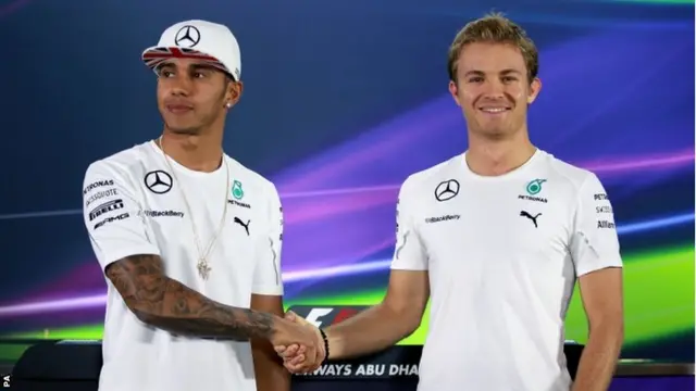 Lewis Hamilton and Nico Rosberg