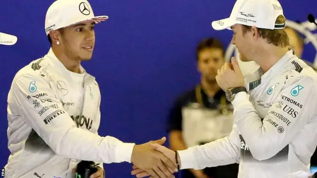 Lewis Hamilton and Nico Rosberg