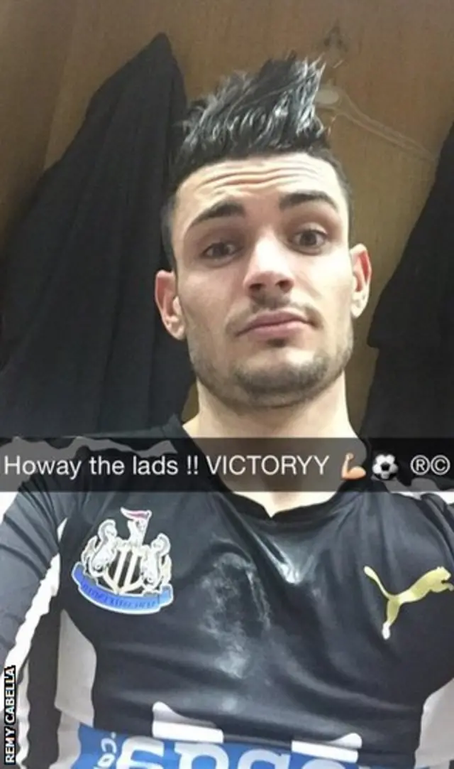 Newcastle midfielder Remy Cabella