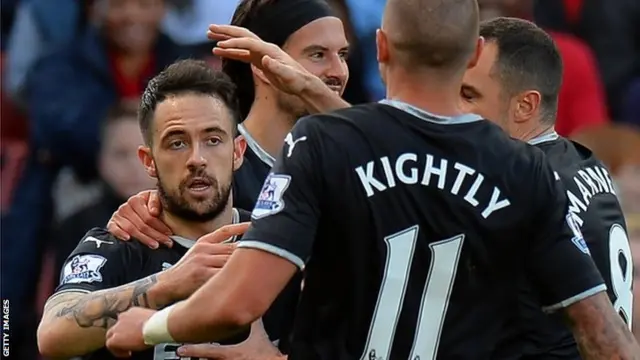 Danny Ings celebrates