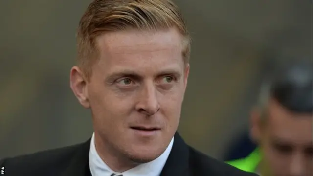 Garry Monk looks on