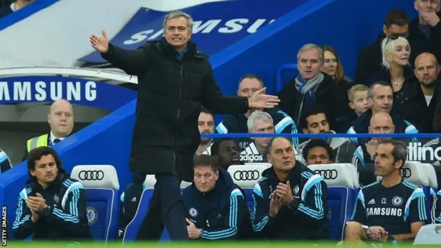 Jose Mourinho instructs