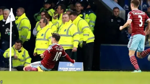 Mauro Zarate celebrates