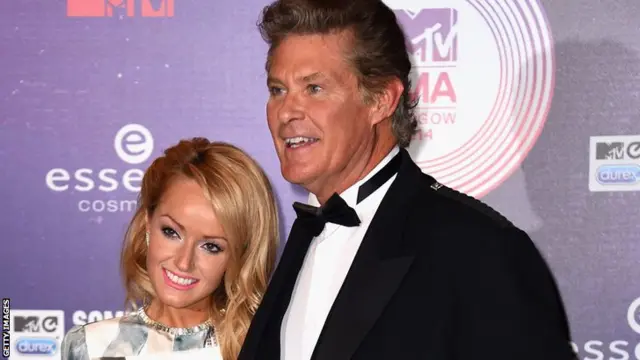 Haylery Roberts and David Hasselhoff