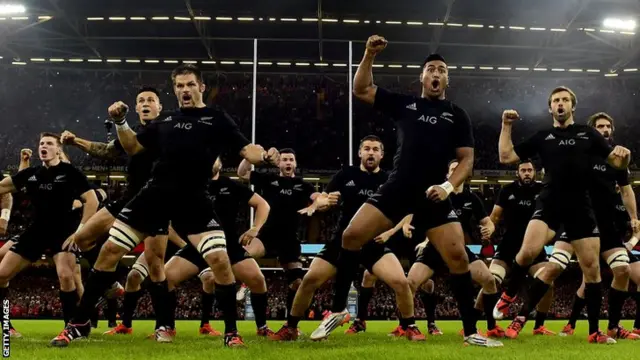 New Zealand perform the Haka