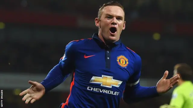 Wayne Rooney celebrates