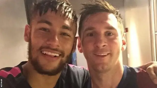 Neymar and Messi