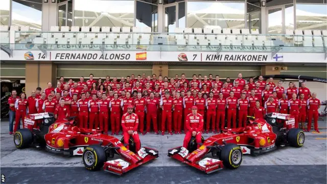 Fernando alonso and Ferrari team