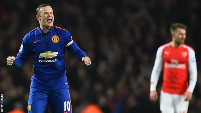 Manchester United captain Wayne Rooney celebrates