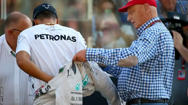 Lewis Hamilton and Niki Lauda