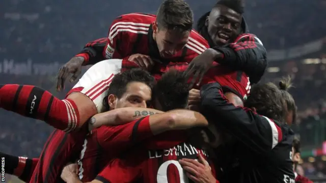 AC Milan celebrate