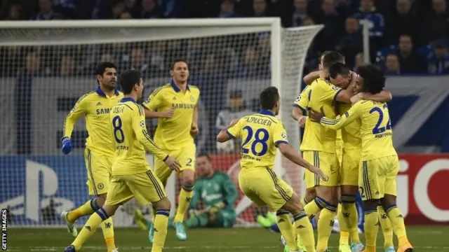 Chelsea celebrate