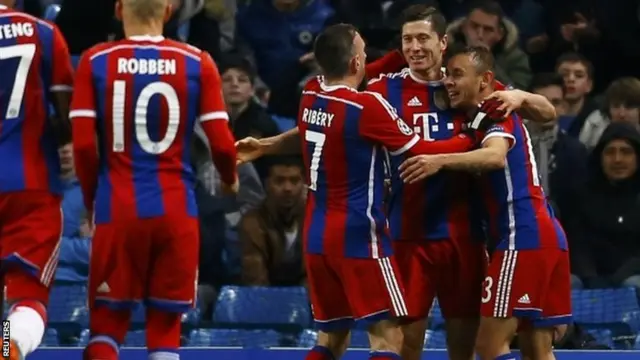 Robert Lewandowski celebrates