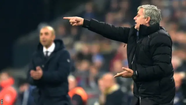 Jose Mourinho directs