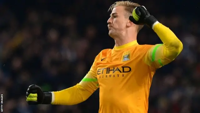 Joe Hart celebrates