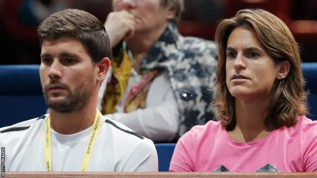 Dani Vallverdu and Amelie Mauresmo