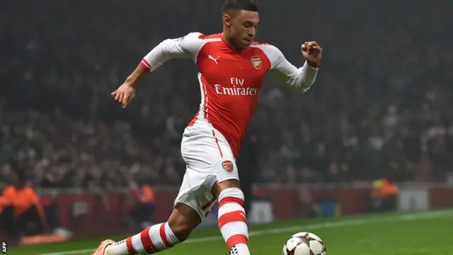 Arsenal winger Alex Oxlade-Chamberlain