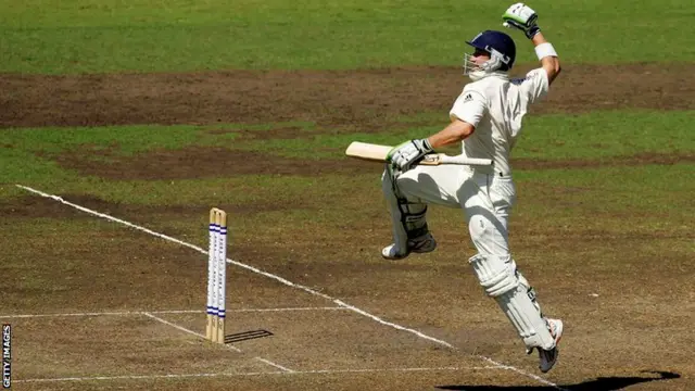 Phillip Hughes celebrates scoring a century for New South Wales in 2008