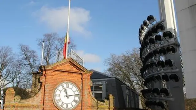 Lord's flag at half mast