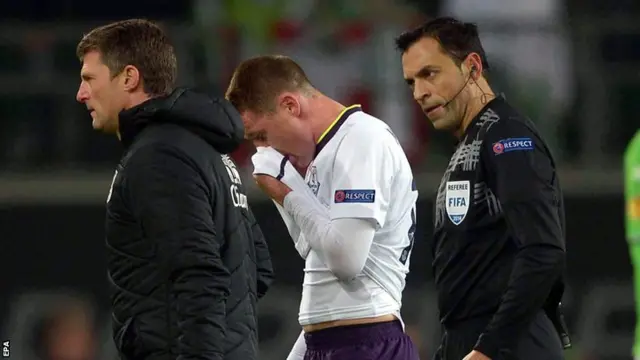 Everton's James McCarthy goes off injured