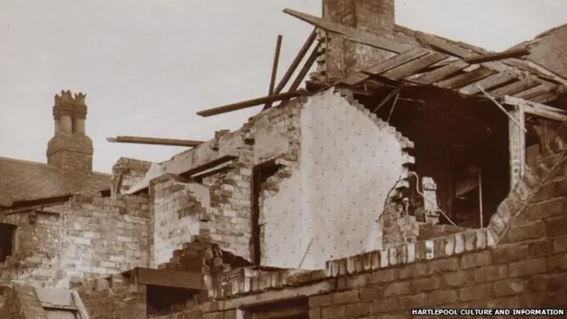 Bombardment damage to Uion Road