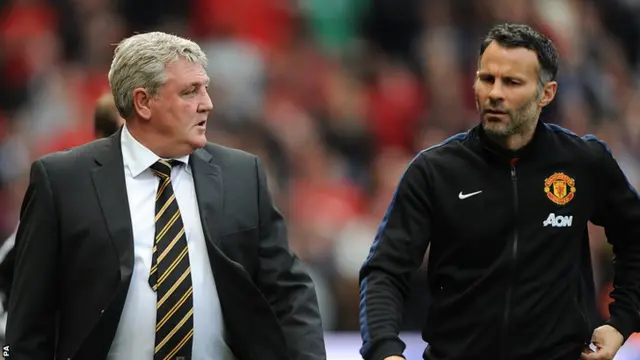 Steve Bruce and Ryan Giggs