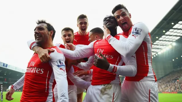 Arsenal celebrate