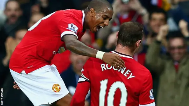 Rooney and Smalling celebrate